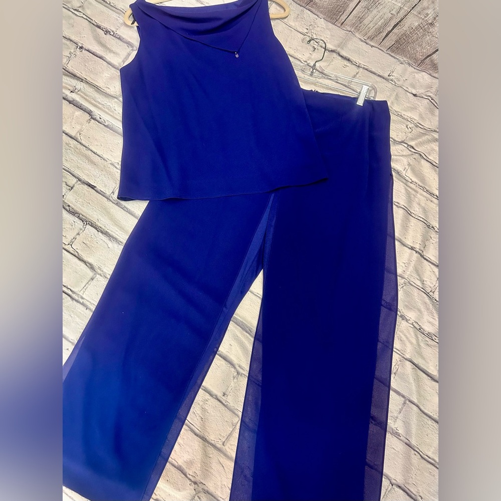 Elegant Blue Women's pant set